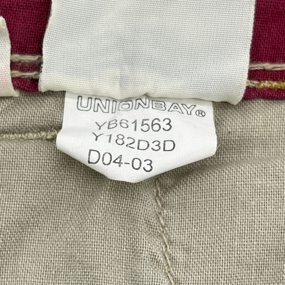 Y2K Unionbay Cargo Shorts Mens 38 Cotton Twin Palm Skater Gorpcore Street Retro - Picture 13 of 16